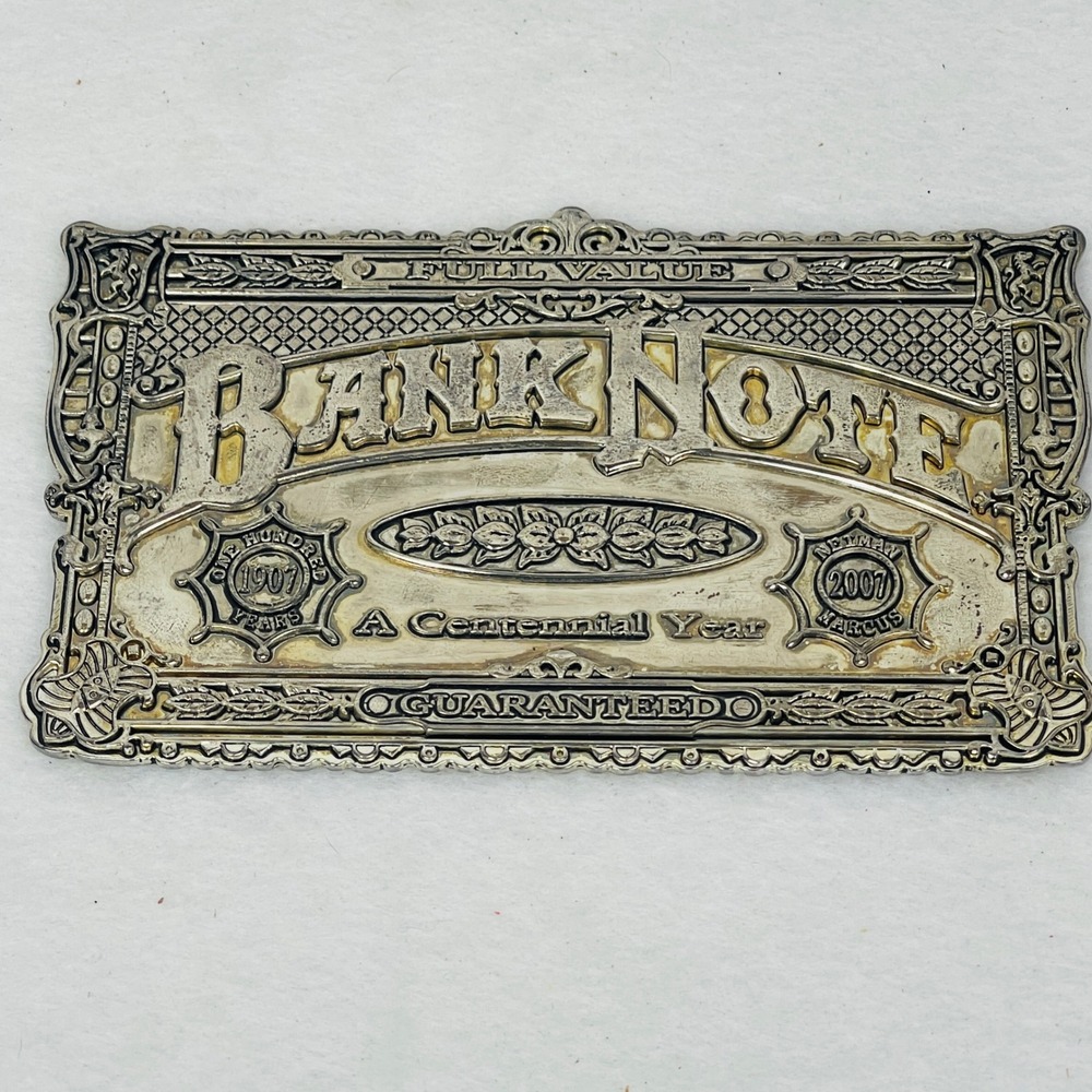 Neiman Marcus 2007 Centennial Year Bank Note Calendar Paperweight Desk Accessory